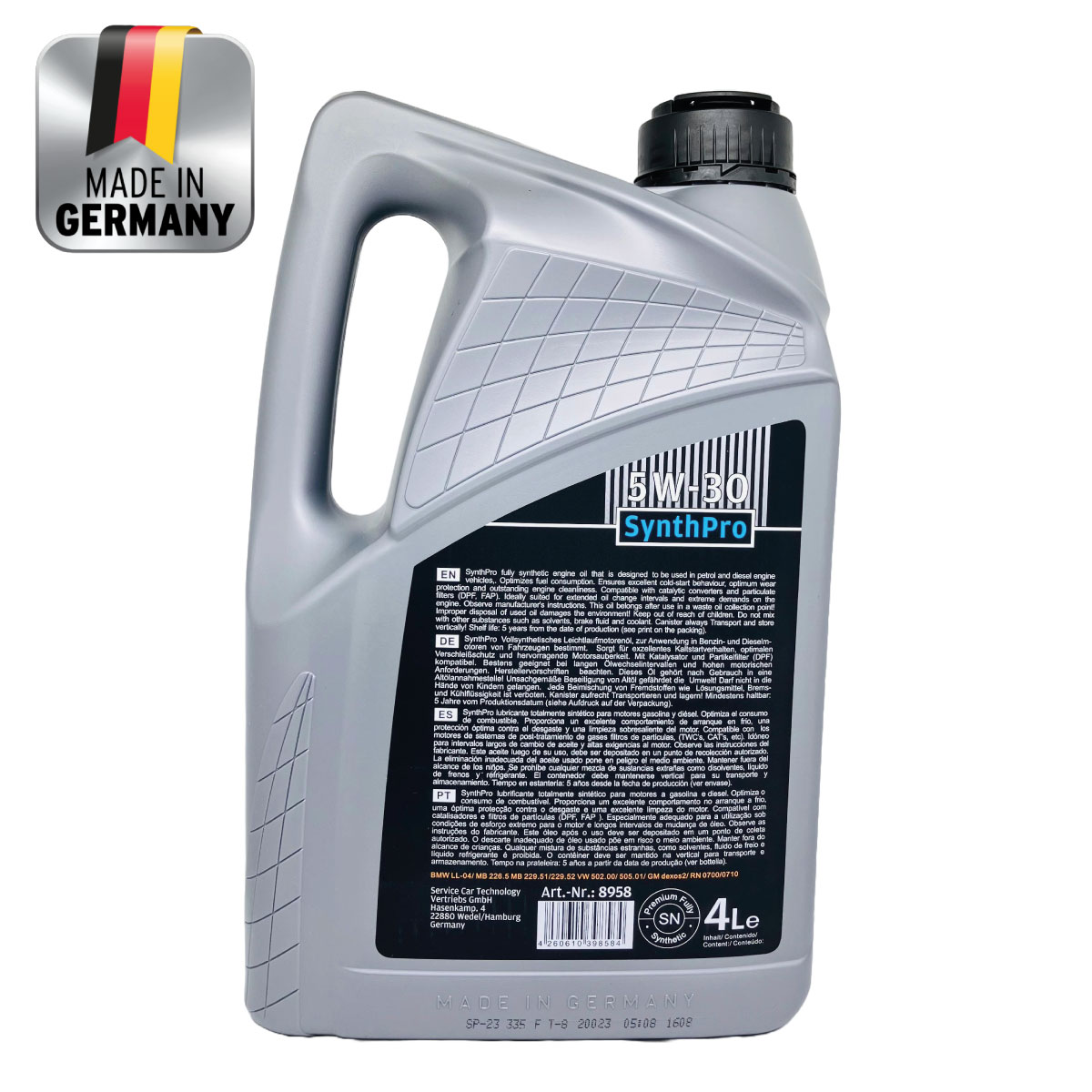 Aceite Sintetico Plusparts 5W-30 4 LITROS 8958 - Image 2