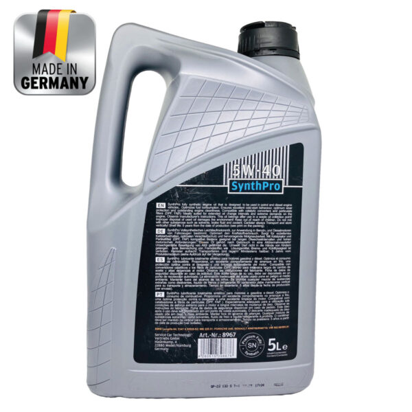 Aceite Sintetico Plusparts 5W-40 5 LITROS 8967 - Image 2